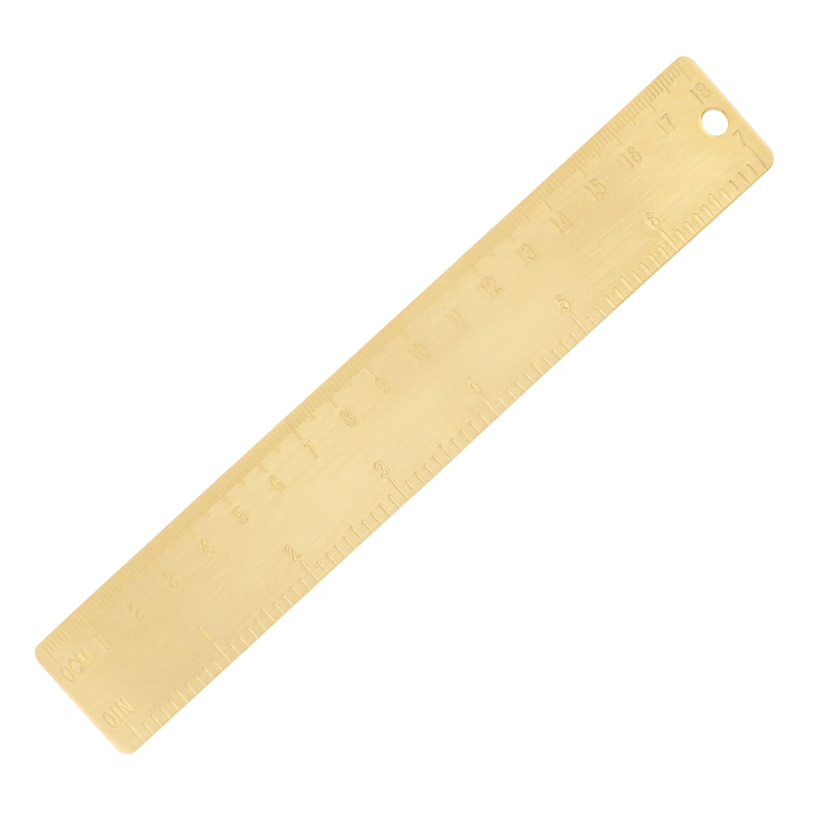 

18cm 7 inch Brass Straight Ruler Metal Measuring Tool for Home School Precision Measuring Tool Scale Line Drawing Supplies