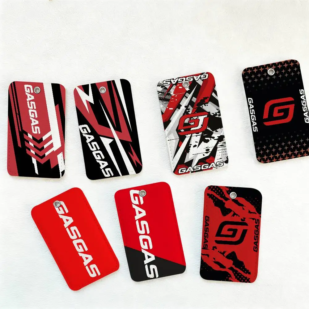 G-GasGas Red Motorcycle Cute Cartoon Inteated Elevator Card Acc Control Card Keychain Protective Cover Gift Keychain