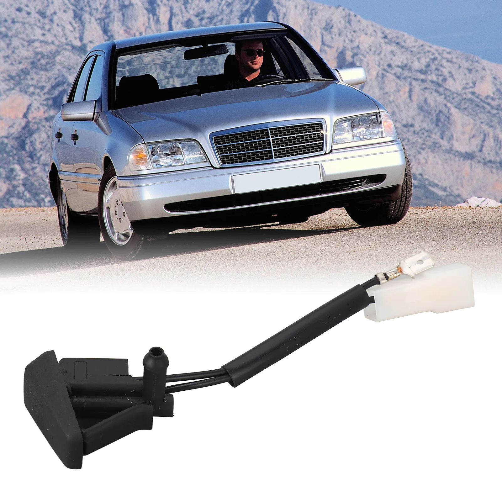 

Window Washer Nozzle Professional Windscreen Washer Nozzles High Rigidity 2028601047 Right Side for C‑Class W202 C280 C220