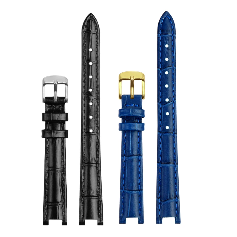 Notched Genuine Cowhide Watch with Accessories For GC YA1414 YA1415 Watchband 12mm 14mm Pin Buckle Bracelet Concave Interface