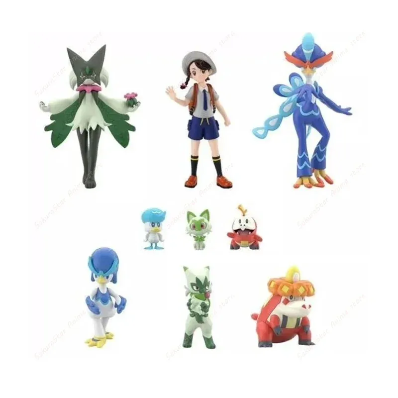 【en-stock】figurine-originale-bandai-scale-world-pokemon-nemona-sabrina-kadabra-leon-dragapult-red-snorlax-lance-dragonite