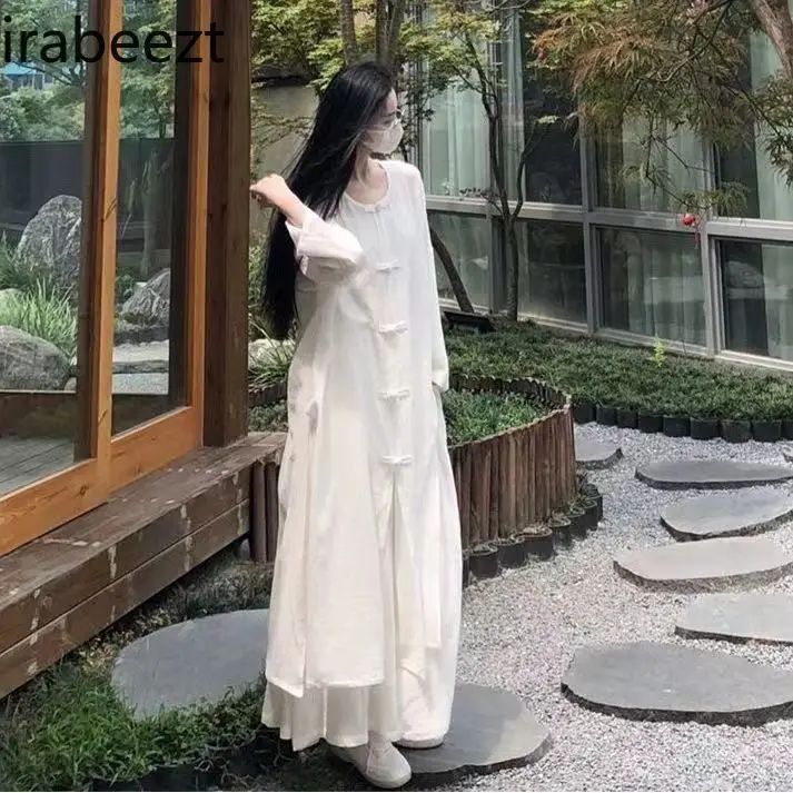 

Loose-Fit Embroidered Traditional Chinese Sleepwear Set for Women Ancient Style Casual Home Clothes Ethnic Print Pyjama Set