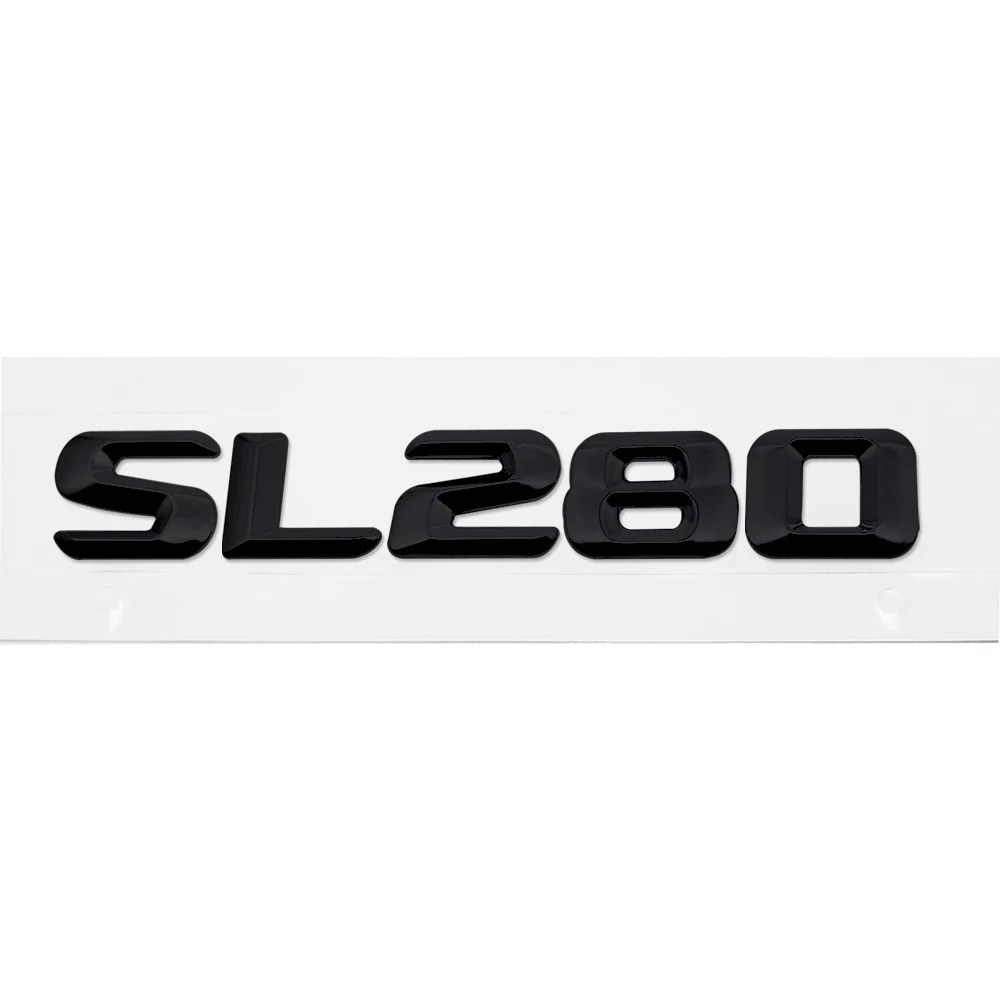 Car Badge for Mercedes-Benz SL65 SL280 SL300 SL320 Benz SL Class W210 W213 WW140 AMG Chrome Stickers Rear Trunk Decal Decortaion