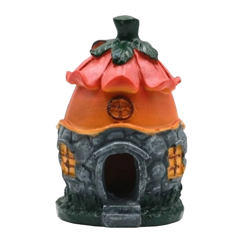 

Aquariums Resin Mushroom House Figurine Fishtanks Ornament Shrimp Hideouts House Landscape Cave Underwater Safe Decors