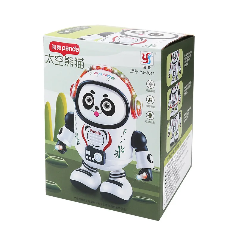 Robô de dança elétrica panda chinês presente infantil panda boneca espaço panda presente de natal