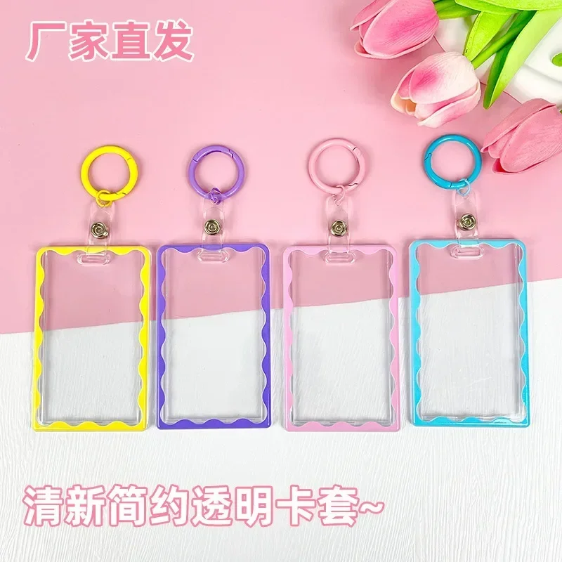 Students Bus ID Cards Protection Cover Holser Clear Visible Staff Working Cards Holder Photo Sleeves Card Case Photo Protector