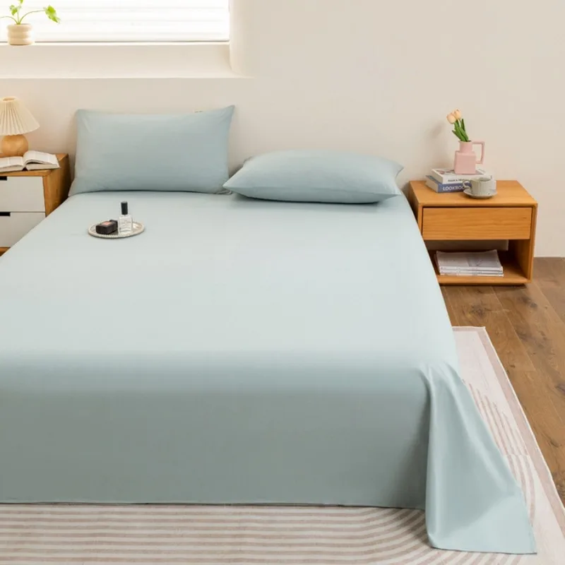 class A 100% cotton yarn-dyed washed cotton sheets pure cotton three-piece set, student breathable and simple