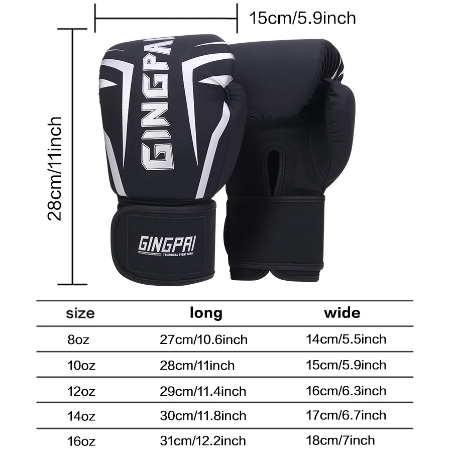 Professional Boxing Gloves For Men Women,Training in Sanda,Muay Thai,Fighting and Combat,8oz 10oz 12oz 14oz 16oz Boxing Gloves