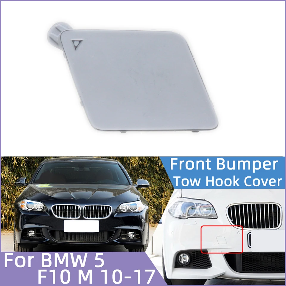 

Front Bumper Tow Hook Cover Cap For BMW 5 Series 2010-2017 F10 F11 LCI M-SPORT #51118048681 M5 518d 520d 528iX 535dX 550i 550iX