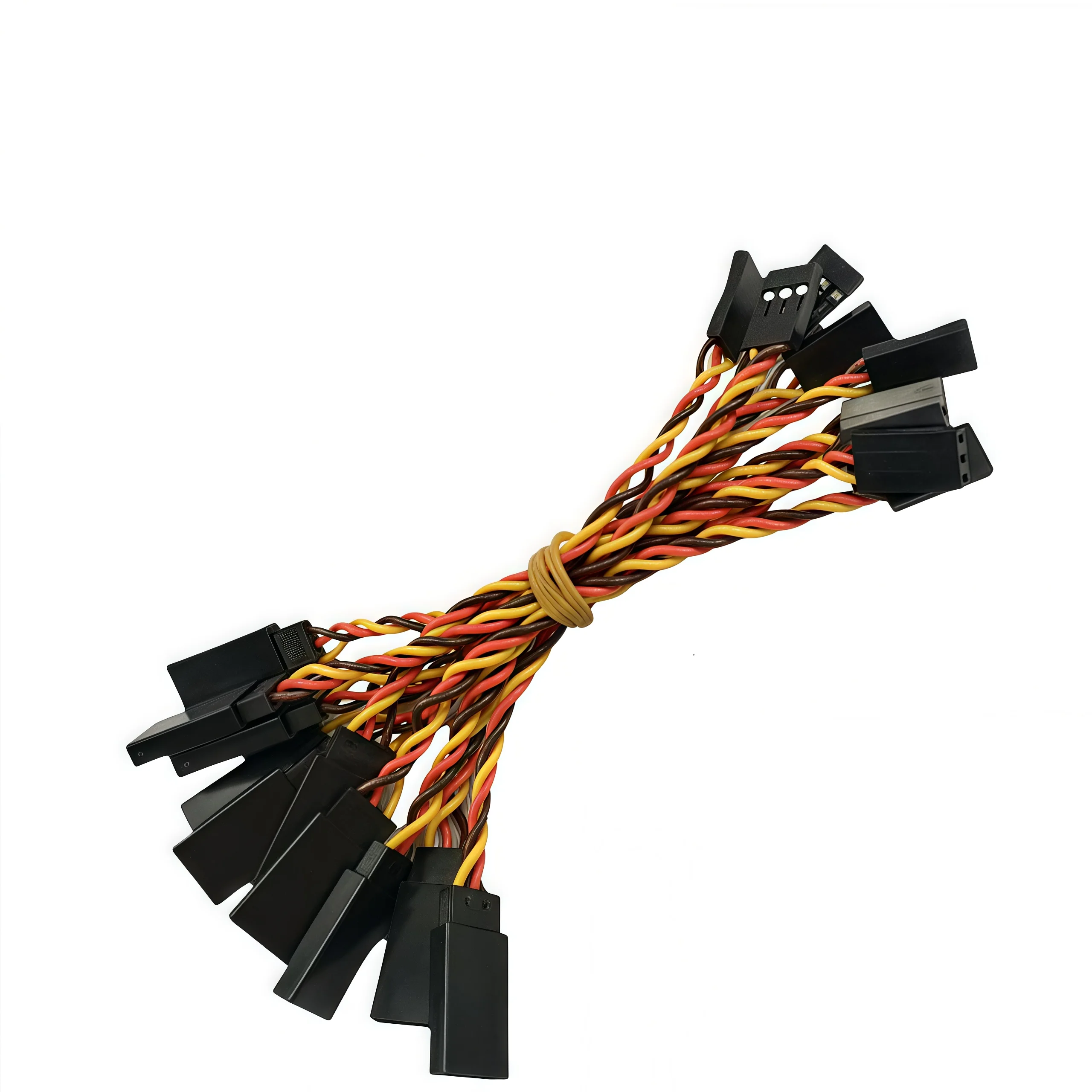 10개/묶음 10/15/20/30/50/100cm 방해 방지 서보 연장 케이블 30코어 후타바 JR 서보용 RC 헬리콥터 자동차 부품 장난감