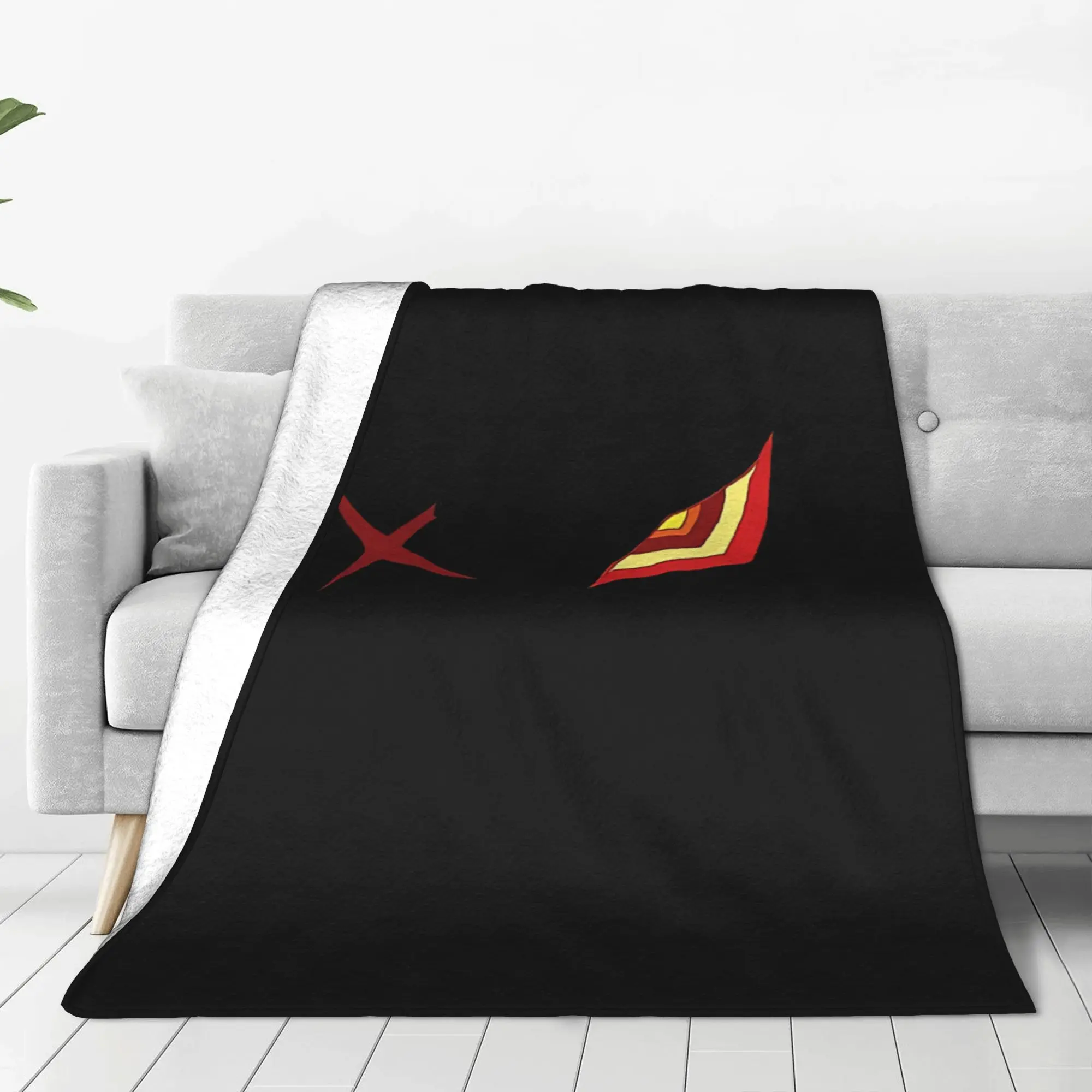 1PC Home Cute Room Decor fiery warrior eye Blanket Throw Blanket Kill la Kill Novelty Warm Blanket All Season