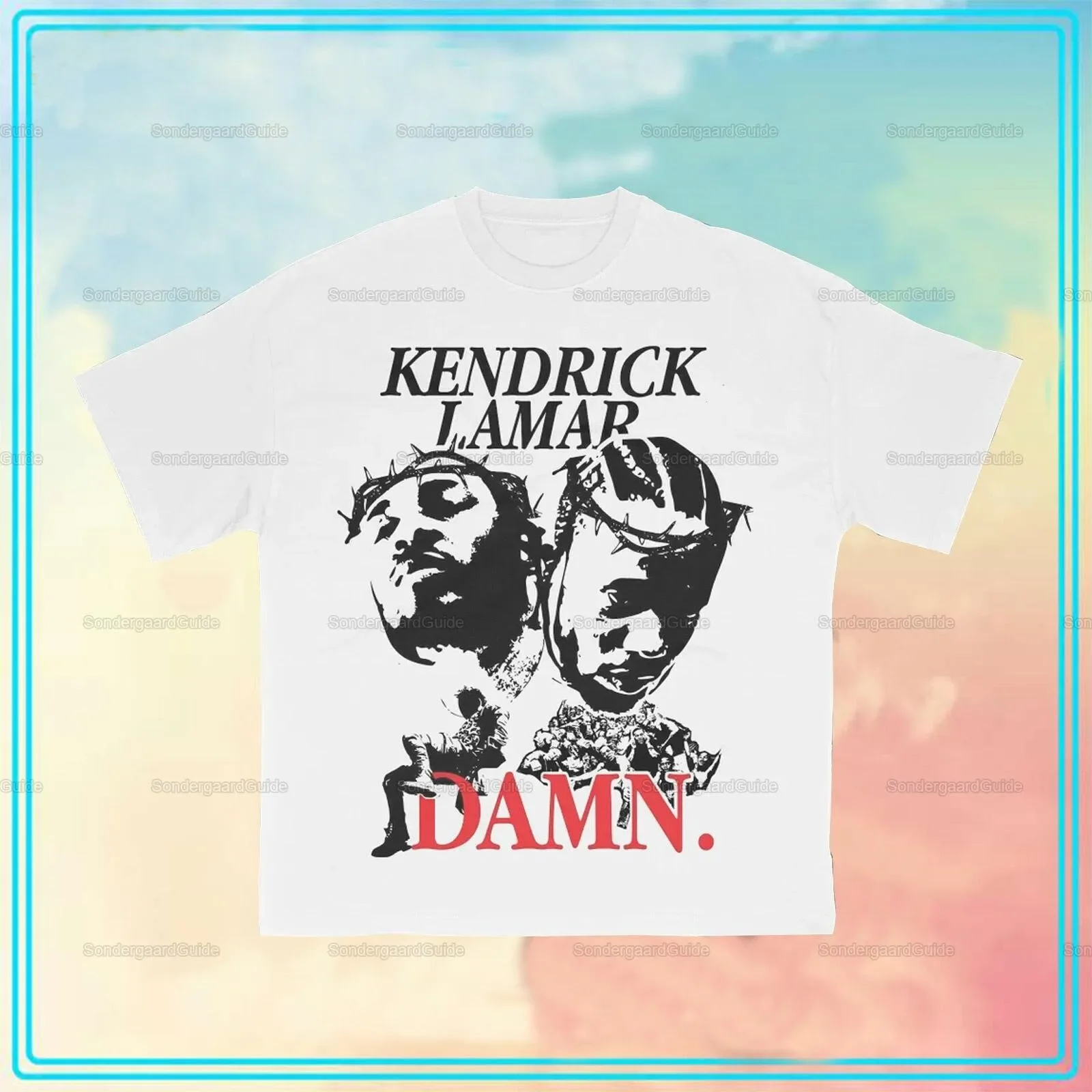 Kendrick Lamar T Shirt Damn Hip Hop Rapper Kdot Big Face