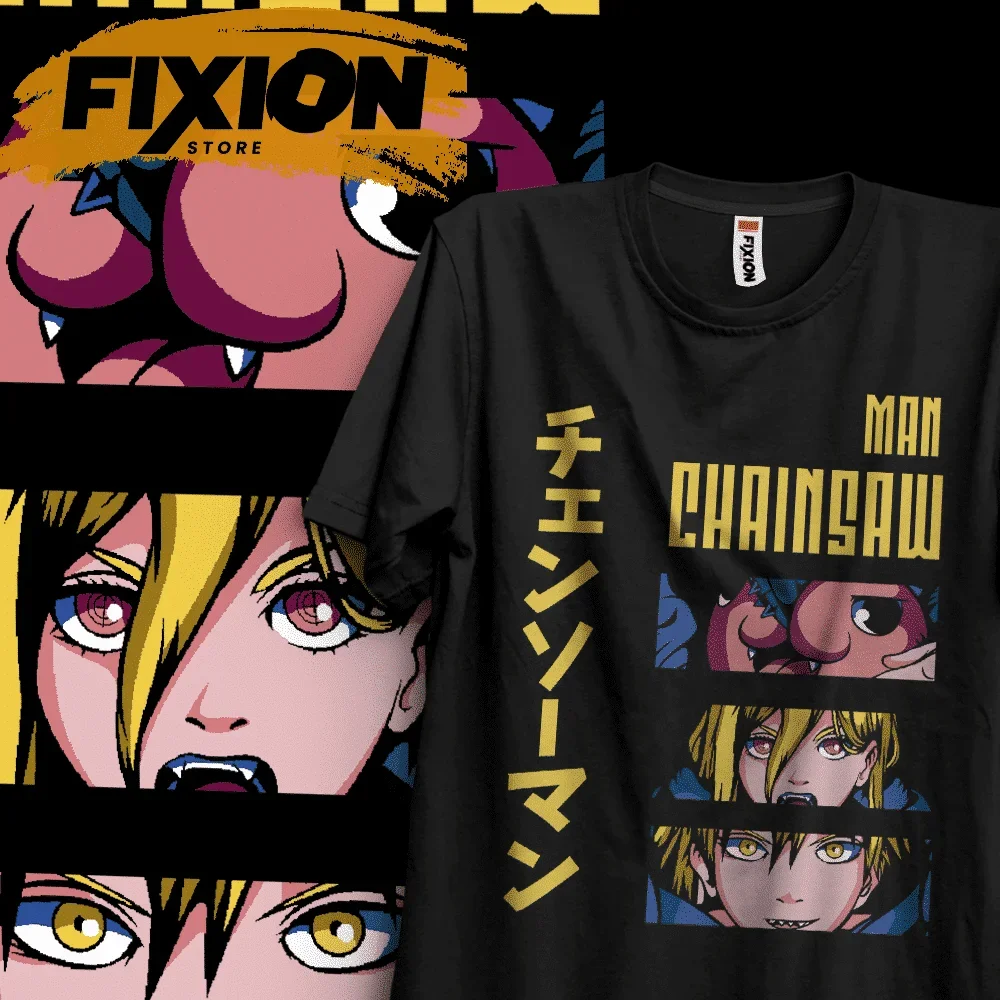 T-shirt For Anime ChainsawMan – Denji Power Pochita #EB [N] Mange Tee