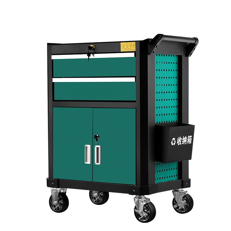 Steel Heavy-Duty Garage Tool Trolley Car Repair Tool Cart With Drawer OEM Customizable