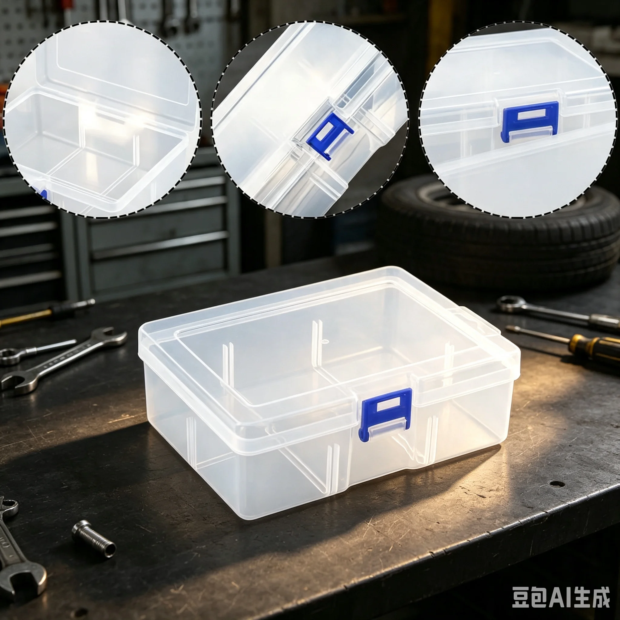 Clear Plastic Box Rectangular Box Screwdrivers Bits Tools Bleads Dustproof Waterproof Packing Storage Cases Container