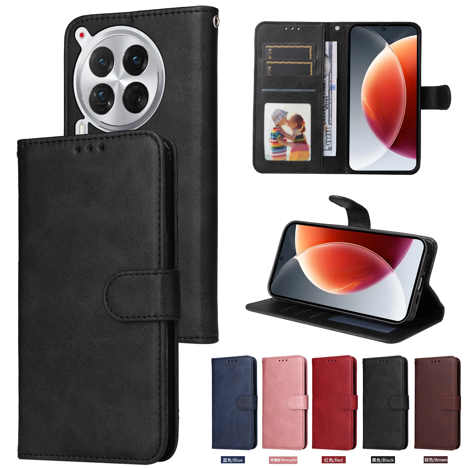 For infinix CAMON 30 Premier 5G Flip Case Retro Leather cases Wallet Book Card Holder Cover For infinix CAMON30 PRO Phone Bags