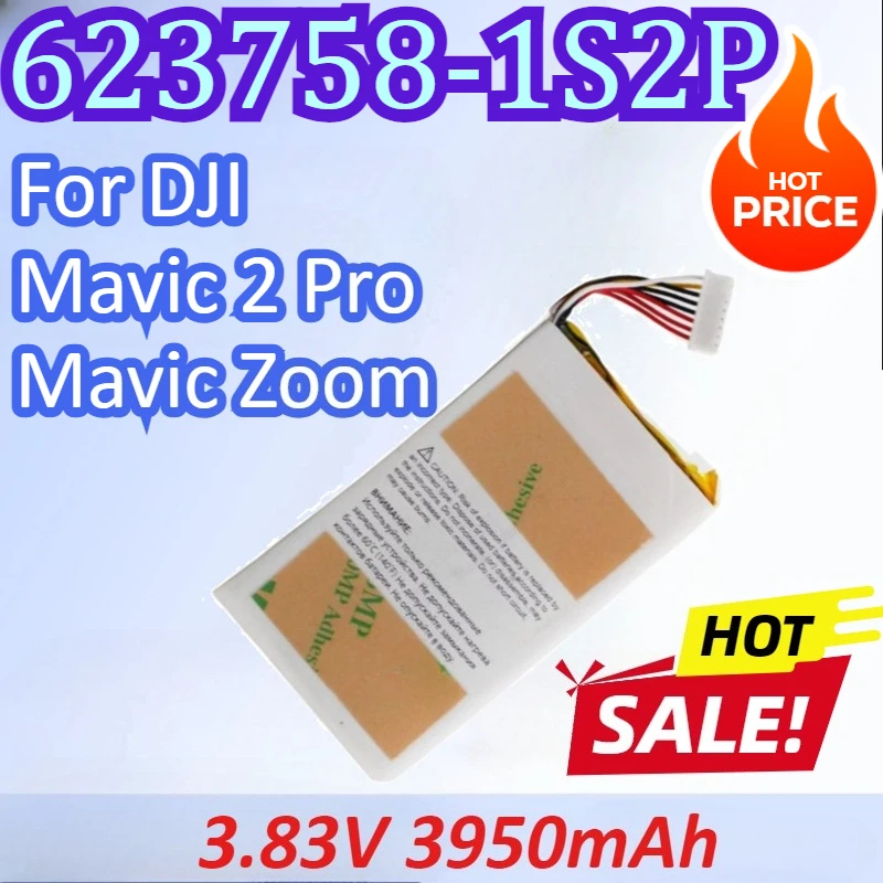 

623758-1S2P 3.83V 3950mAh UAV Remote Control Battery For DJI Mavic 2 Pro / Mavic Zoom High Quality Rechargeable Battery