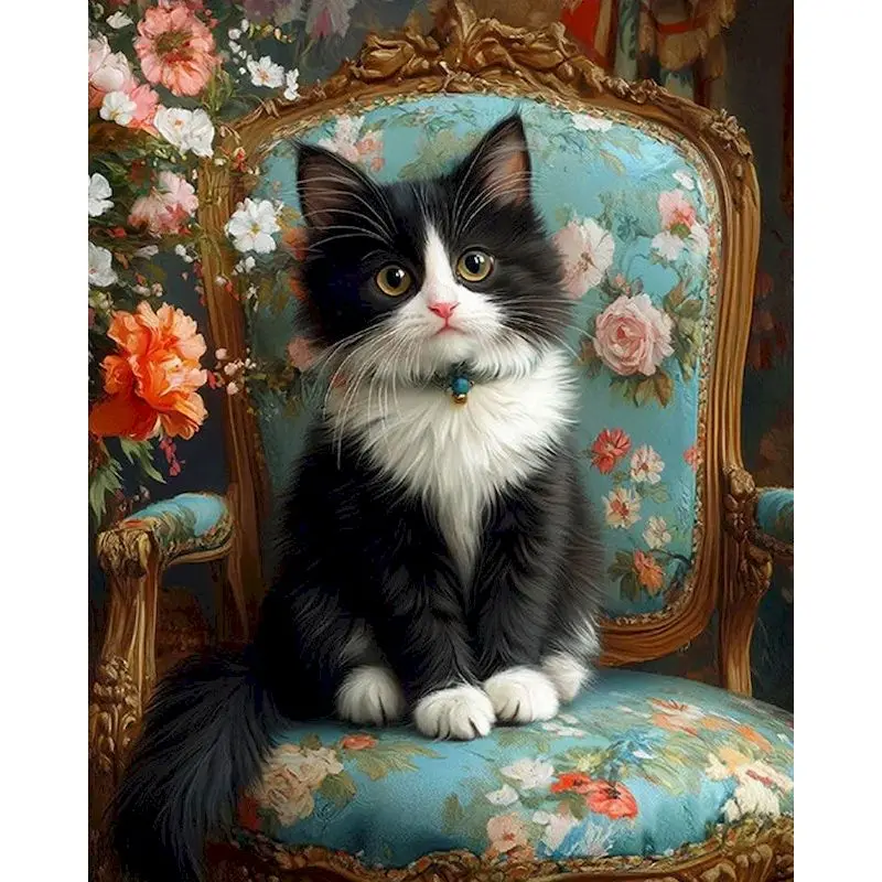 

GATYZTORY DIY Pictures By Number Kits Home Decor Painting By Numbers Animal Cat Drawing On Canvas HandPainted Art Gift