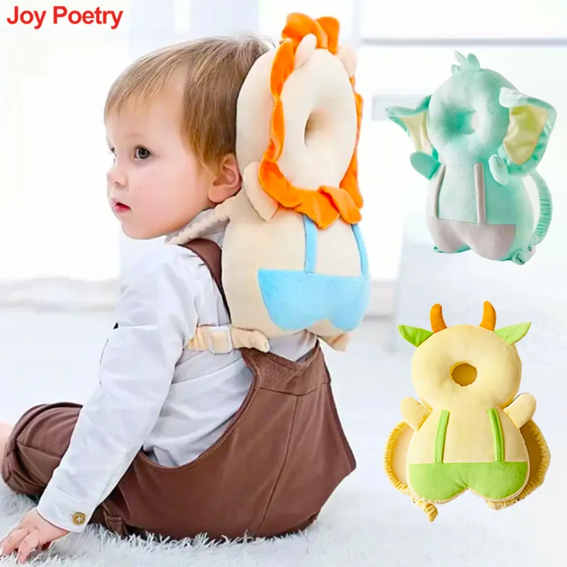 

Мультяшный защитный рюкзак-подушка для головы малыша от падений, защитная накладка для углов и краев, предотвращающая травмы, безопасная подушка для головы