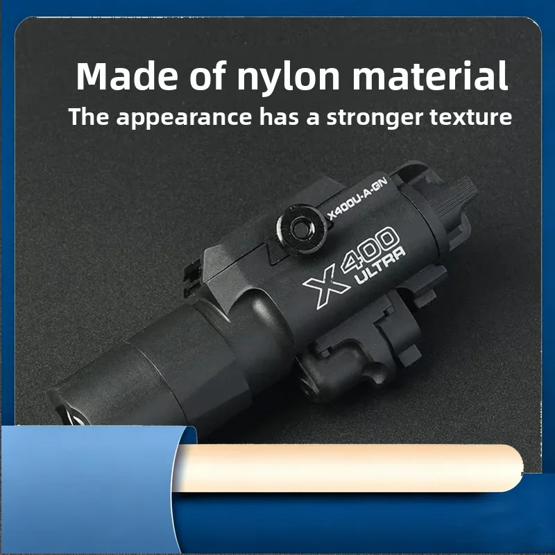 X400U All Nylon 2-in-1 Hobby Decor Light High Bright LED Torch Fit 20mm Sliding Track Model Accessory