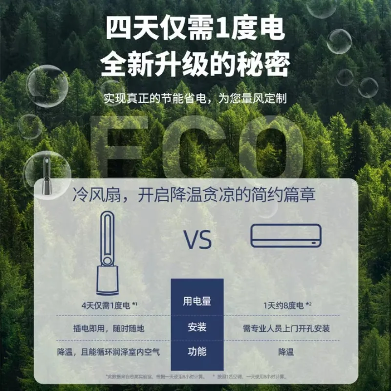 

Холодный вентилятор, безлопастной вентилятор для общежития, охлаждающий свет, звуковой напольный вентилятор, бытовой охладитель, новый