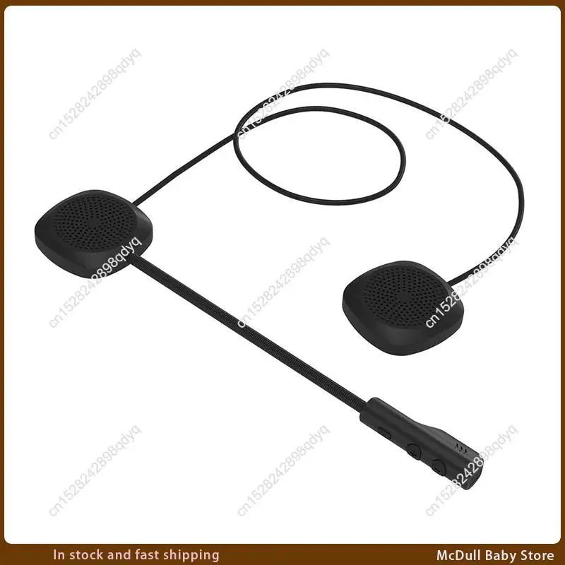 ABJA-Auricolare per casco da motociclista Bluetooth 5.0 Musica stereo Batteria a lunga durata Rispondi automatici delle chiamate in arrivo