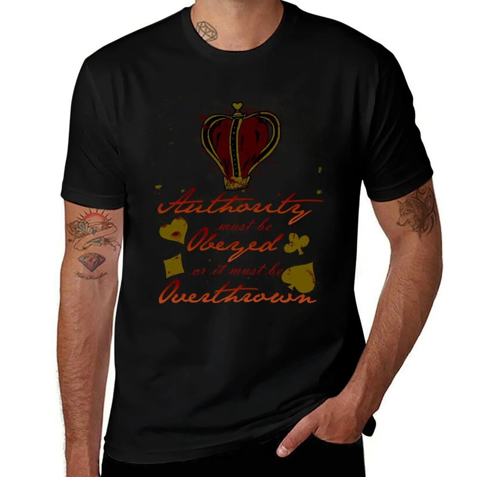 Alice Madness Returns: Authority Must Be Obeyed T-Shirt Work Daily Short Sleeve Top T-Shirt