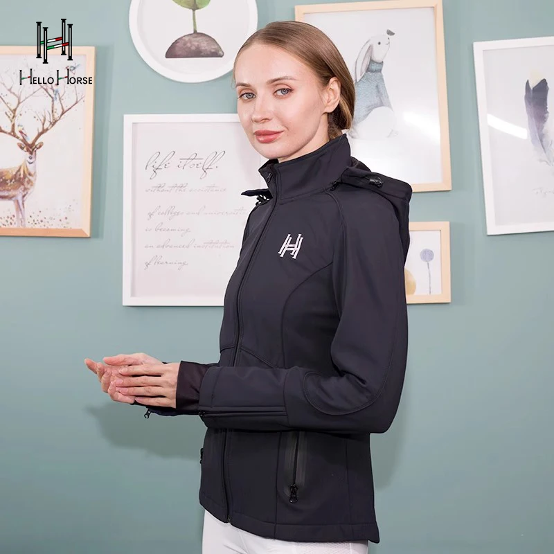 Hello Horse Equestrian Clothing Female Equestrian Equipment Riding Clothing Equestrian Autumn and Winter Windproof Clothing Training Clothing Jacket