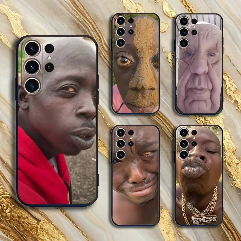 

Ugly Man Funny Phone Case For SamsungS25,24,21,22,23,30,Ultra,20,Plus,Fe,Lite,Note,10,9,5G Black Cover