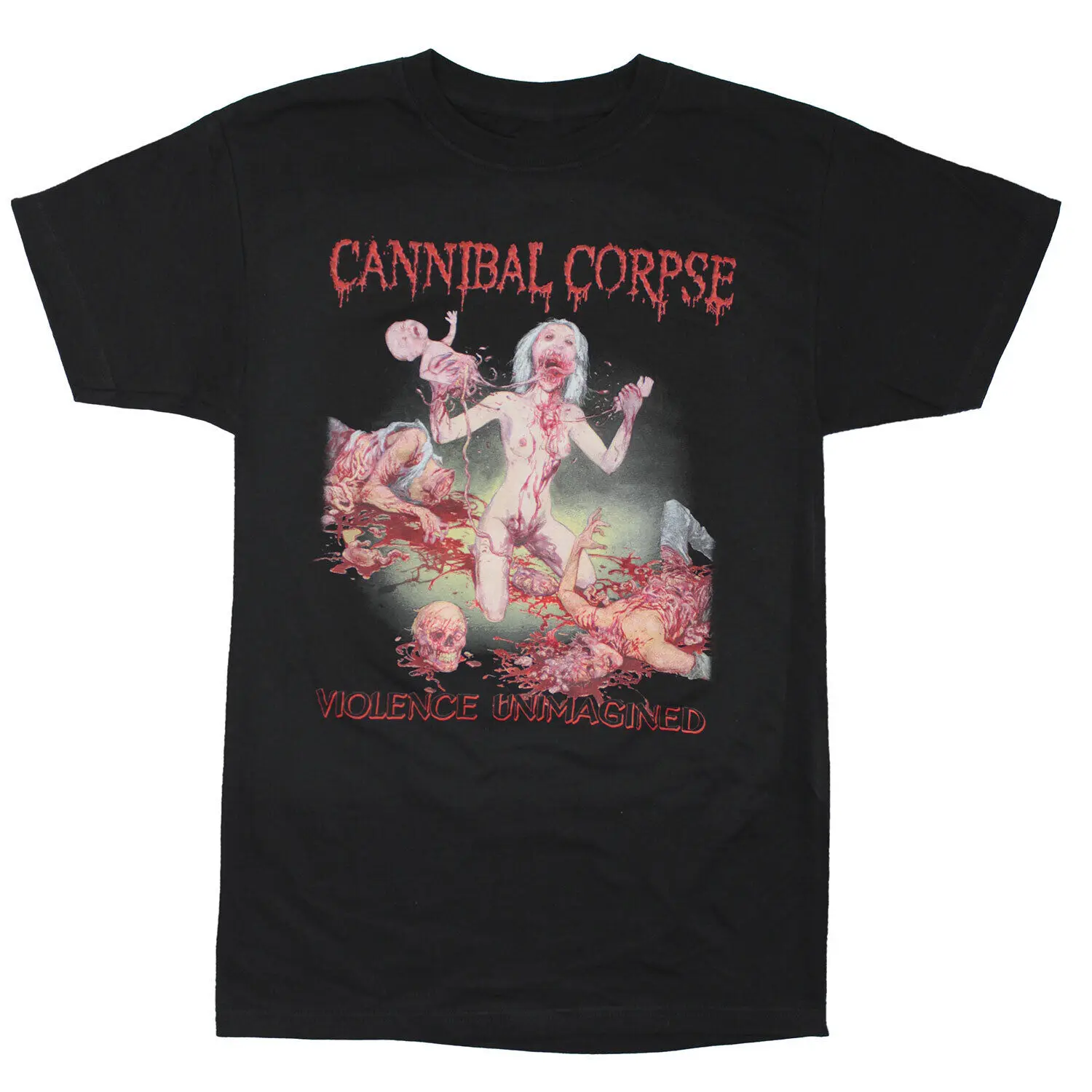 Men'S Cannibal Corpse Violence Unimagined T Shirt Medium Black