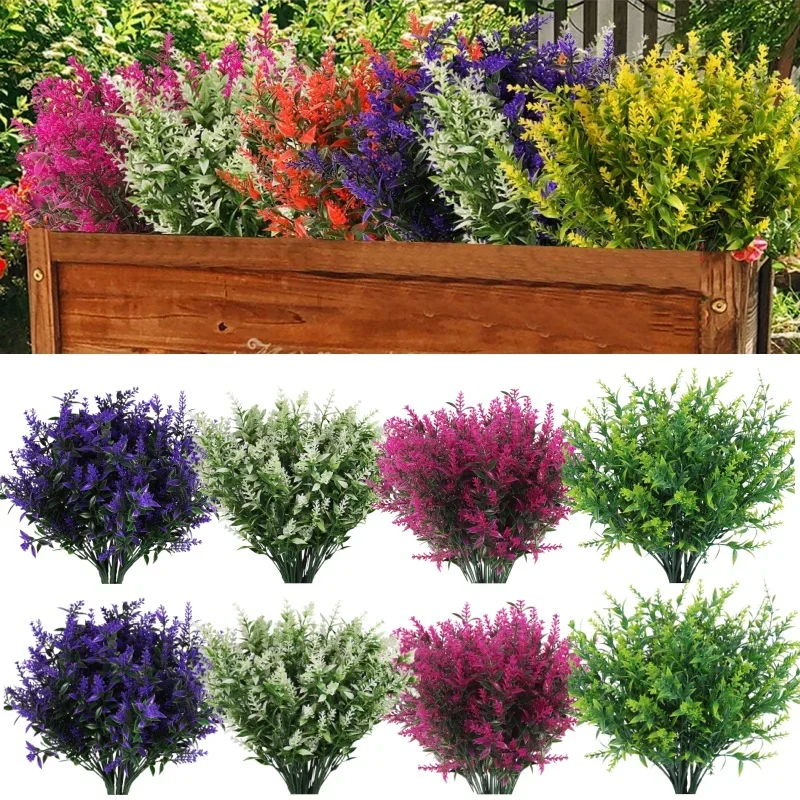 

Искусственные цветы: пластиковая лаванда, имитация растений для свадьбы, дома, сада, декора, свадебного букета, реквизита для фотосъемки, товары для дома