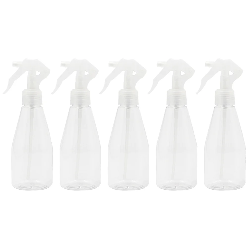 Mini botellas de Spray transparentes, botellas de viaje de plástico vacías, dispensador de aceite esencial de Perfume recargable, 5 uds.