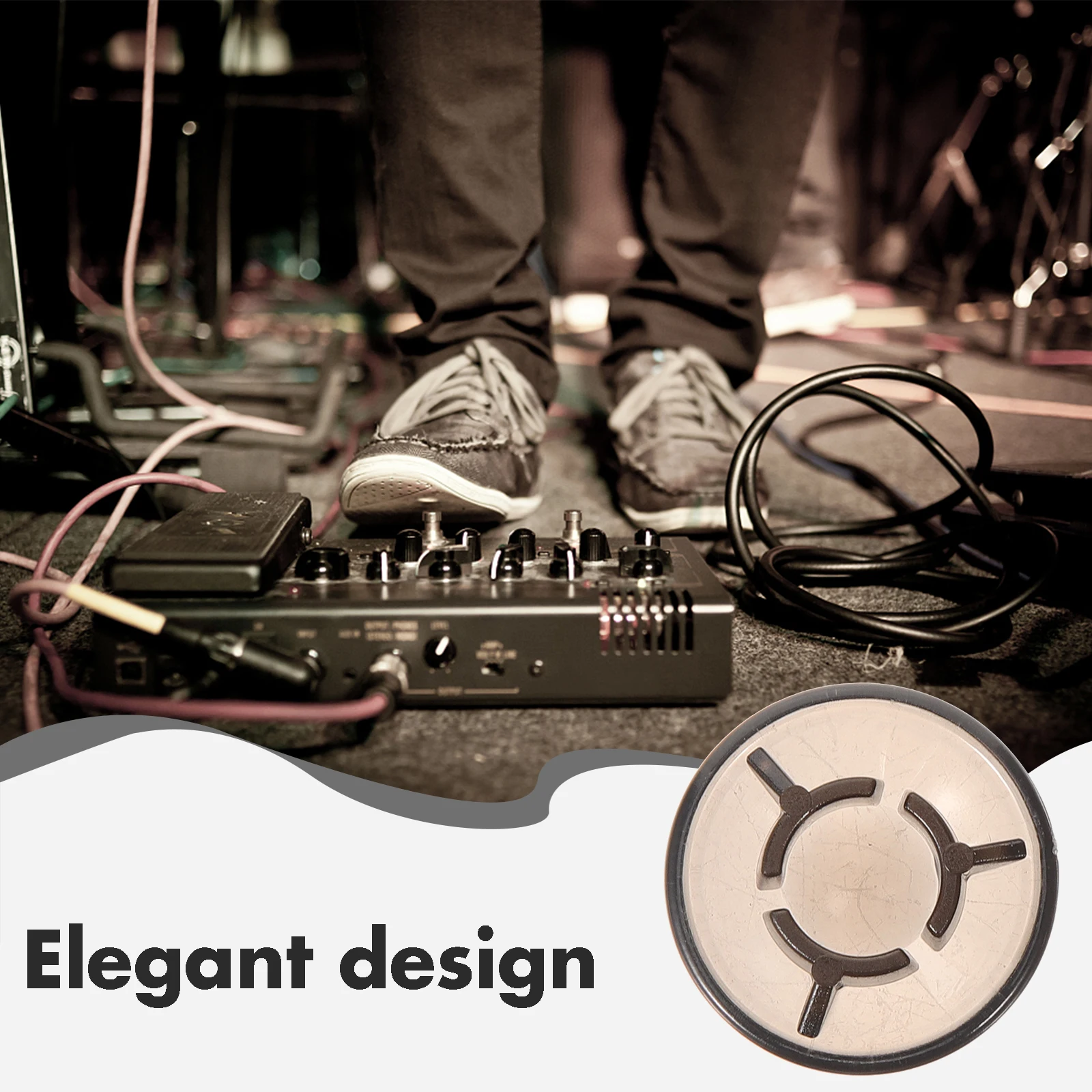 

5 Pcs Effect Pedal Cap Guitar Button Toppers Diamond Effects Footswitch Plastic Cover Caps