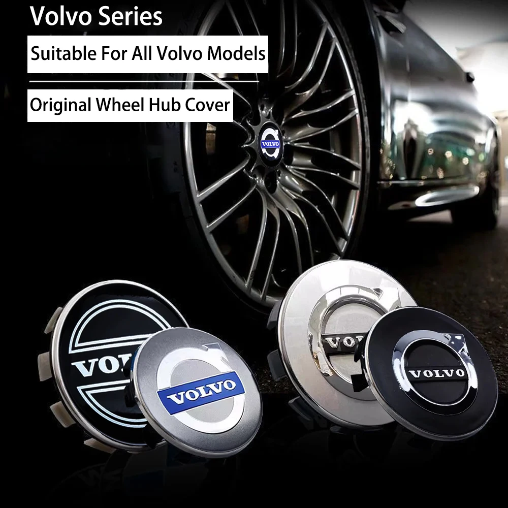 4PCS 64mm Car Vehicle Wheel Hub Center Cap Cover Badge For Volvo XC90 V90 V60 XC60 V40 S80 S60 S90 C40 XC40 V70 XC70 C30 C70 EX9