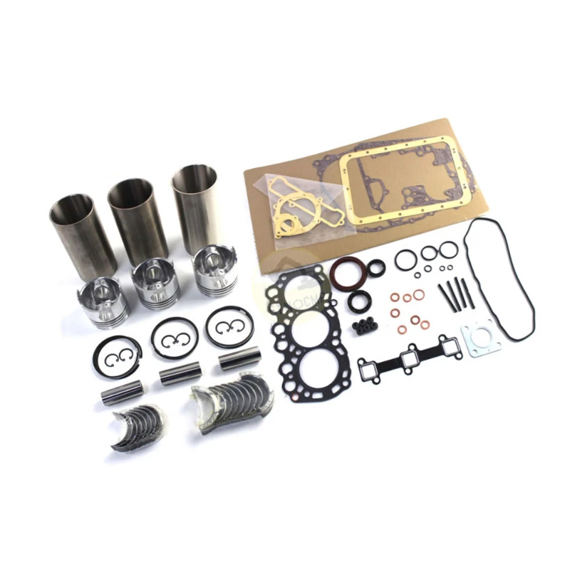 XOJOX Excavator Parts For Rebuild Kit With Gasket 18mm Piston Pin Fits Mitsubishi L3e L3e-61sdh L3e-61tg New Holland Ec15