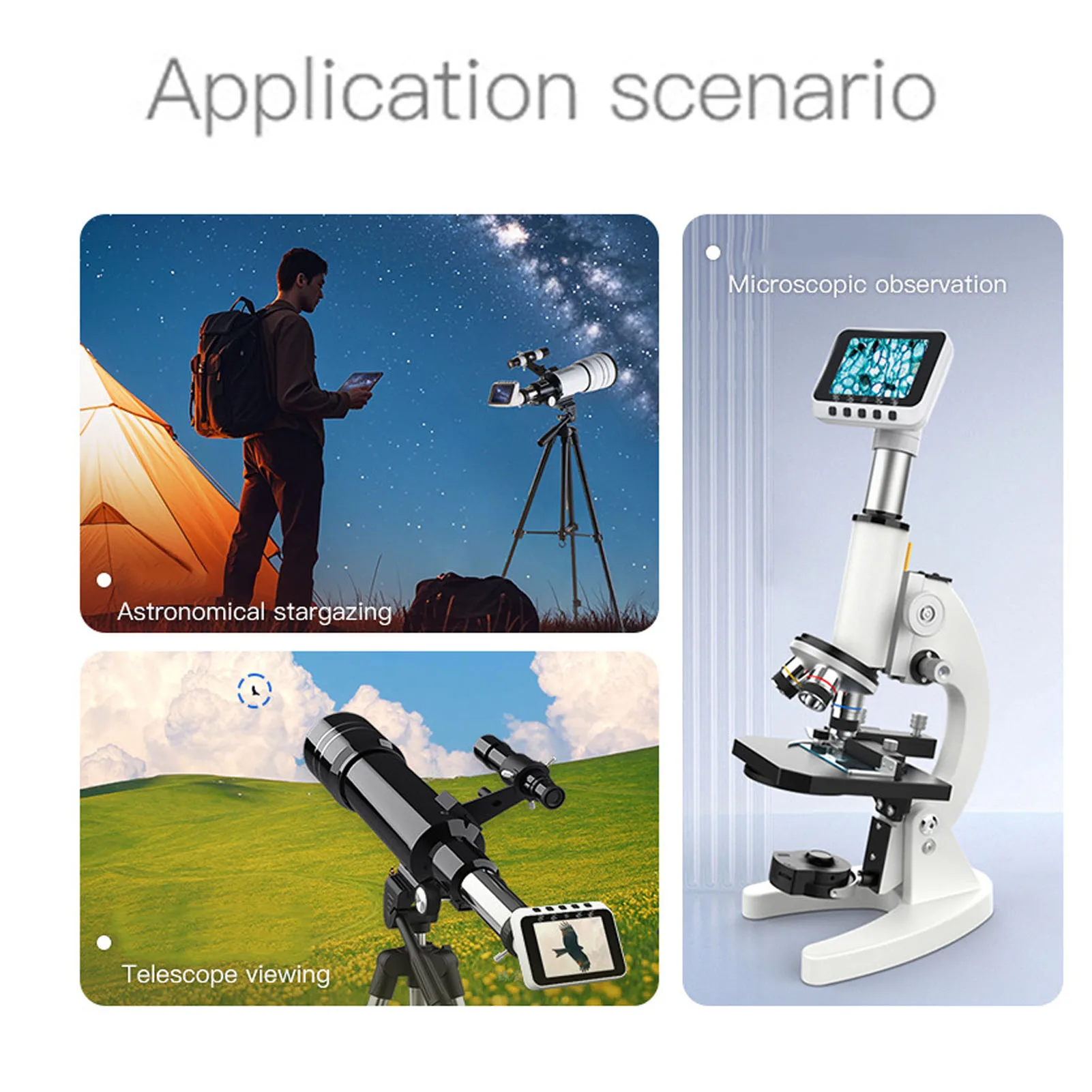 WiFi 望遠鏡カメラ ワイヤレス電子接眼レンズ コンパクト WiFi 望遠鏡カメラ接眼レンズ 天体写真撮影に簡単に設置可能