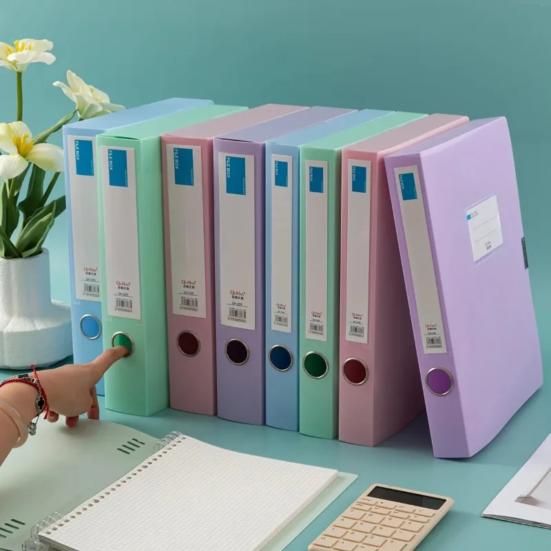 

Папка-конверт А4 цветная, из плотного пластика, для хранения документов, канцелярские товары