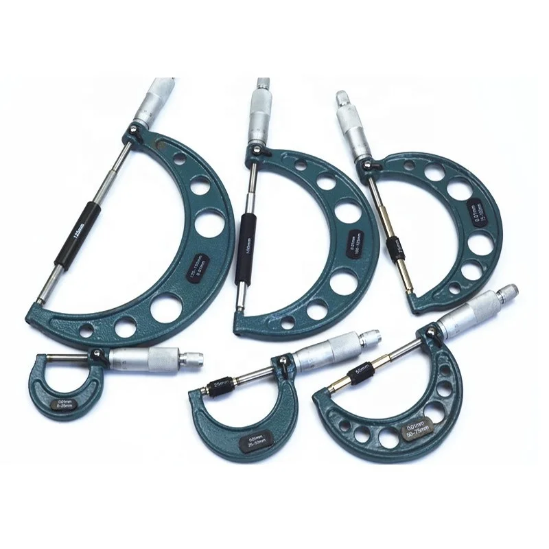 

Measuring Tool Outside Micrometers Sets 0-25mm/25-50mm/50-75mm/75-100mm/100-125mm/125-150mm