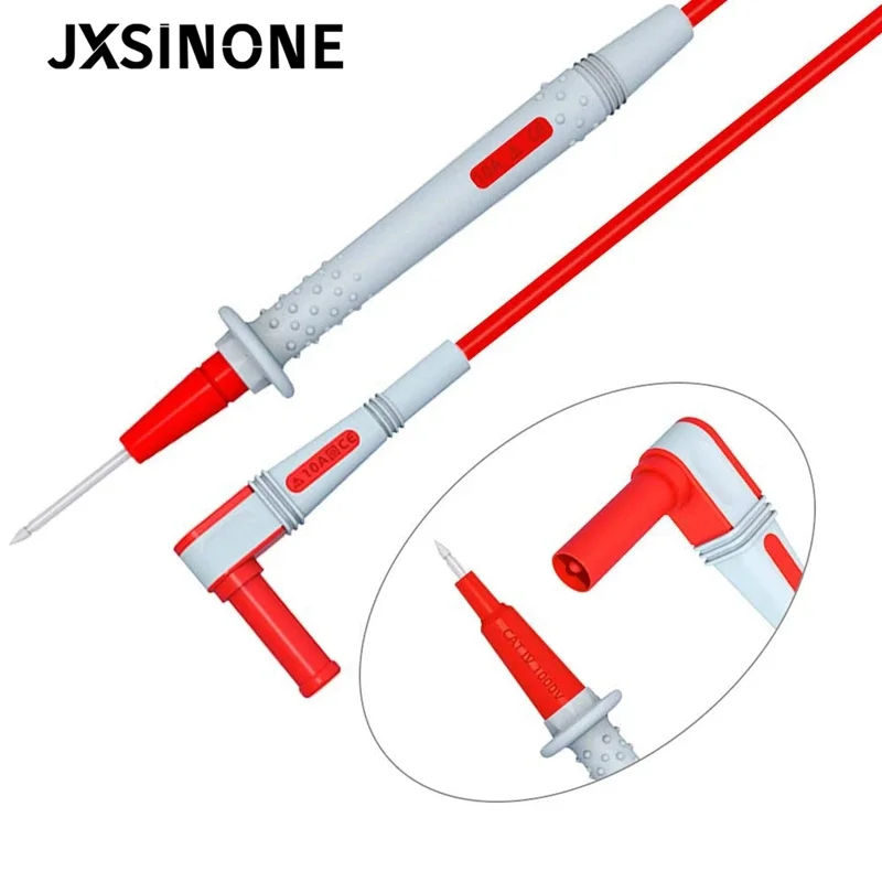 JXSINONE P1505 1000V/10A  Universal Double Silicone wrap with Sharp Needle multimeter probe test lead for Digital Multimeter