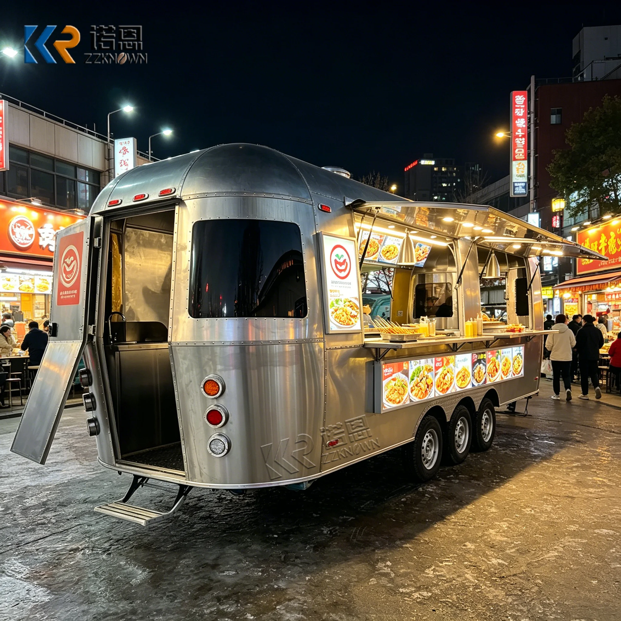 

USA Customized Street Food Van Ice Cream Truck BBQ Food Trailer Mobile Catering Truck Fully Equipped