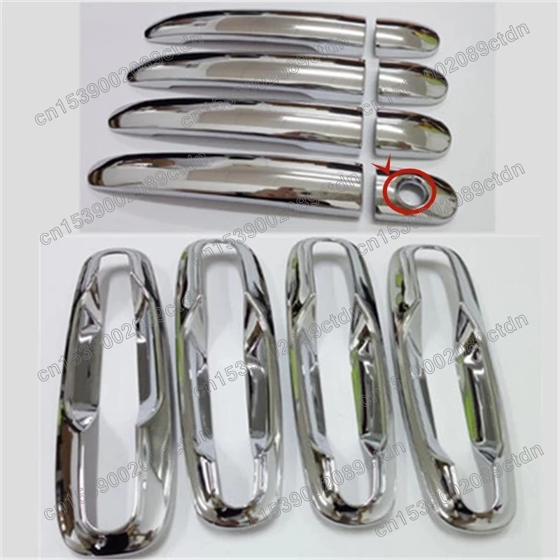 For Chevrolet Optra Lacetti Daewoo Nubira 2005 2006 2007 2008Chrome Exterior Door Handle Cover Door Handle Bowl Trim Car Styling