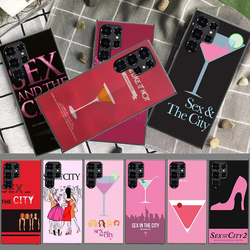 Sex and the City Coque For Samsung S23 S22 S24 Ultra 5G TPU Phone Galaxy Cover S21 S20 FE S10 Plus S10E S9 S8 S7 Edge Case Trans