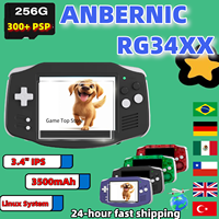 ANBERNIC RG34XX Handheld Game Console Linux 64-bit 3500mAH Bluetooth 3.4” IPS Screen RG 34XX Retro Video Gaming Players PSP