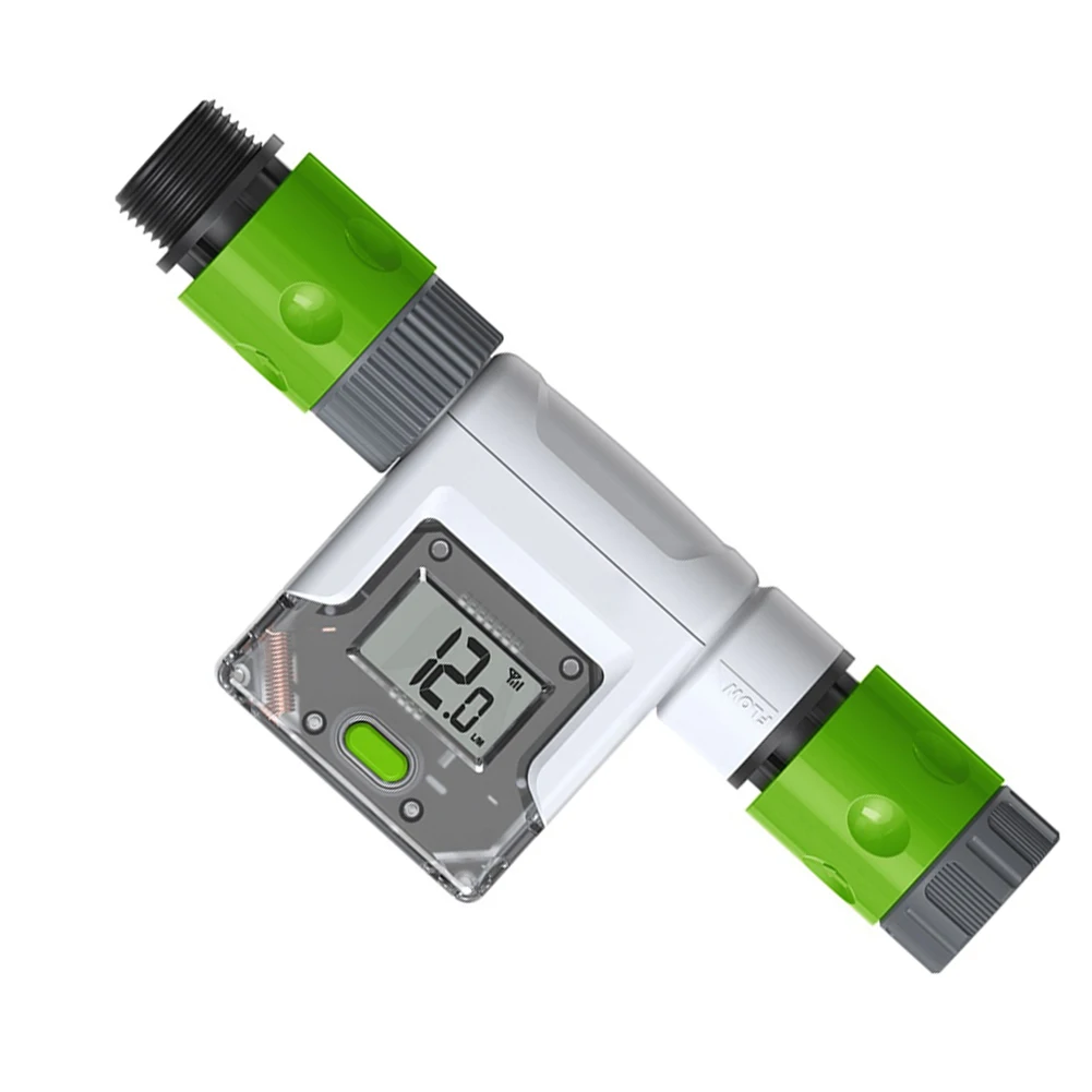 Digital Smart WiFi Water Flow Meter for Garden and Home Use Real Time Flow Rate Tracking Liters Gallons Switch