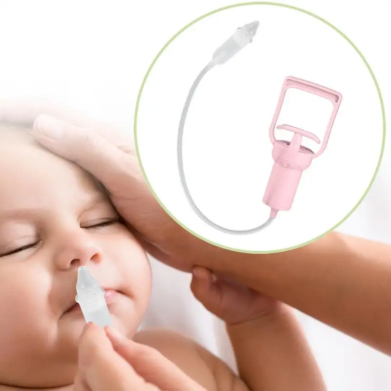 الطفل الأنف الشافطة مضخة يدوية قوية المحمولة اليد مجتذب Booger مزيل لينة سيليكون فوهة احتقان الإغاثة شفط الأنف