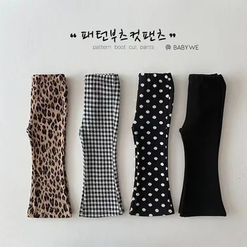 Girls Fashionable Flared Pants for Autumn and Winter Comfort Soft and Warmth Material Designed Suitable Little Girls Daily Wear