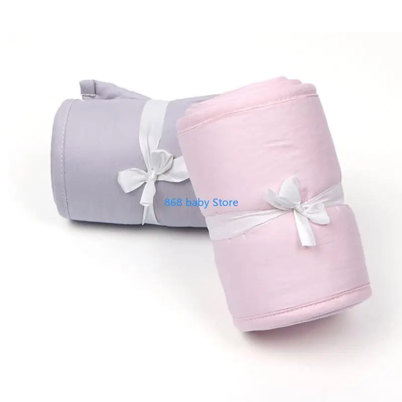 29EE 3 peças Soft capa trilho para berço bebê protetor respirável acolchoado protetor envoltório