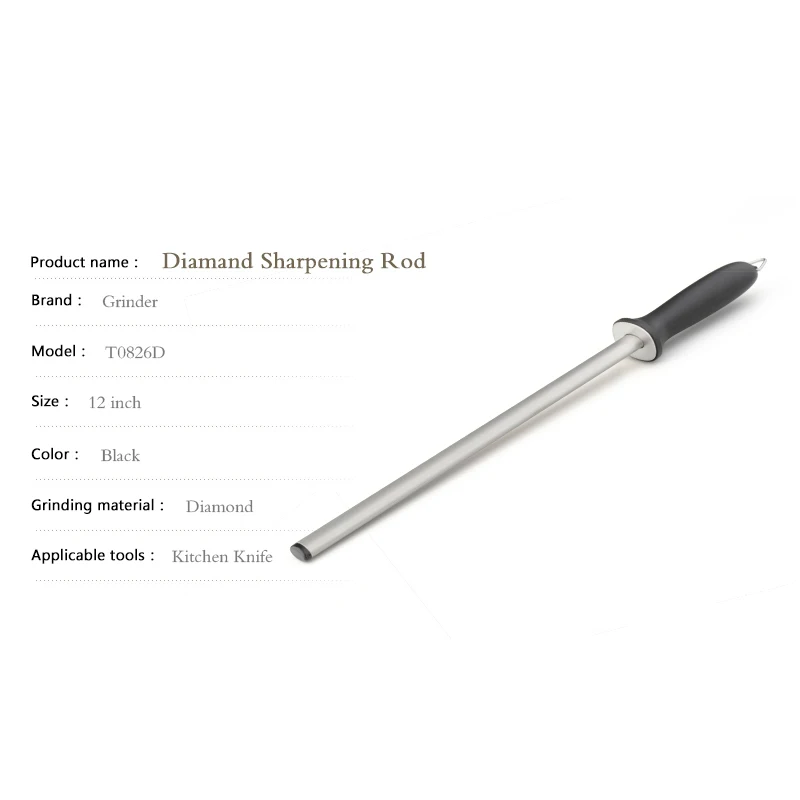 GRINDER Sharpening Rod T0826D Kitchen Knife Sharpener Professional Diamond Knife sharpening Tool TAIDEA Production musats