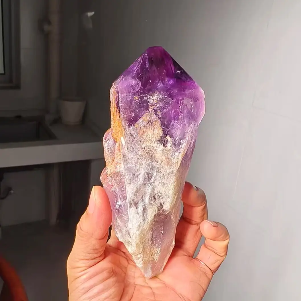 Natural Amethyst Backbone, Rough Backbone Of Purple Quartz Crystal, Mineral