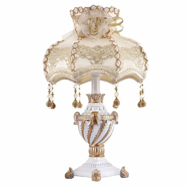 Lámpara Vintage Estilo Nórdico, Lámparas de Mesa para Dormitorio, Lámpara de Mesa para Sala de Estar, Decoración de Dormitorio, Accesorios de Resina